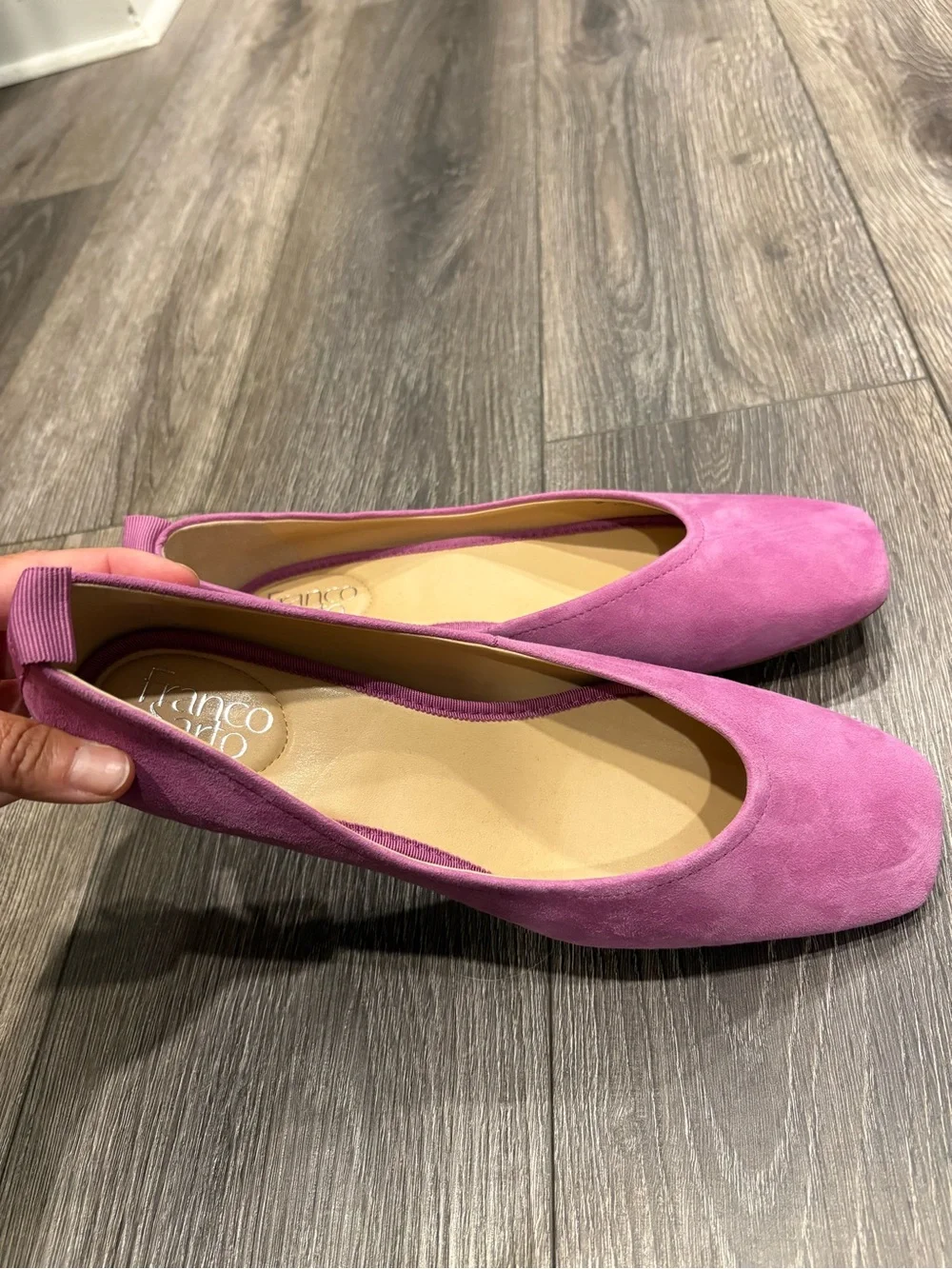 NWOT Pink Suede Women's Ballet Flats